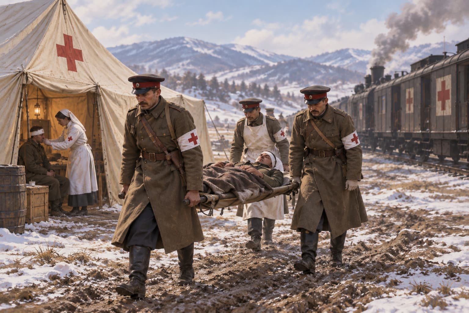 Vom Schützengraben zum Lazarettzug im Russisch-Japanischen Krieg